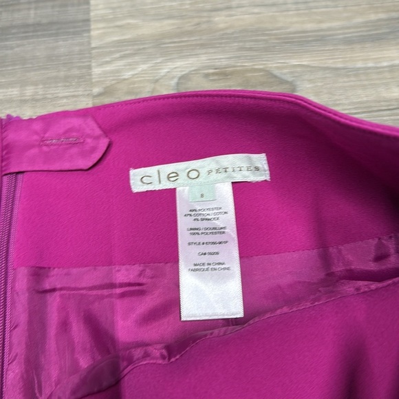 🏁 Cleo petites pencil skirt hot pink Skirt size 8 NWT - Picture 4 of 6